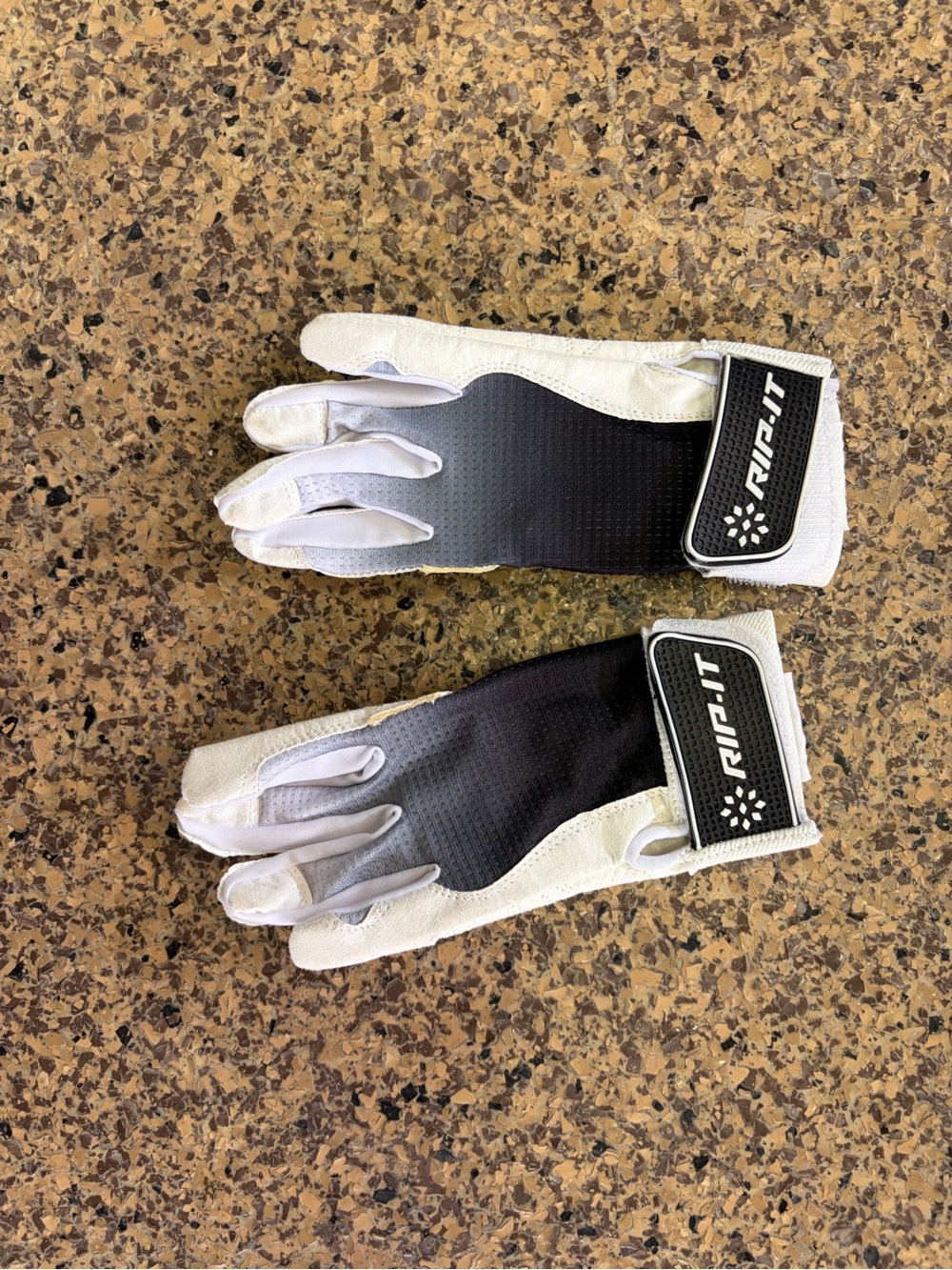 RIP-IT Youth/Kids Softball Batting Gloves – White